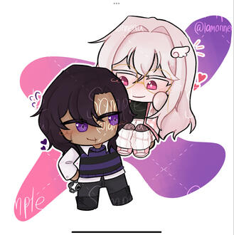 YCH Sample, friend&#39;s OCs, 2025